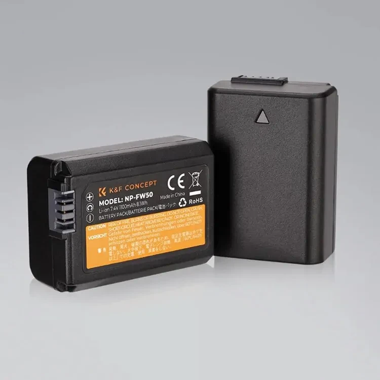 2 аккумулятора NP-FW50 + зарядное устройство K&F Concept KF28.0015 - фото 9 - id-p226743559