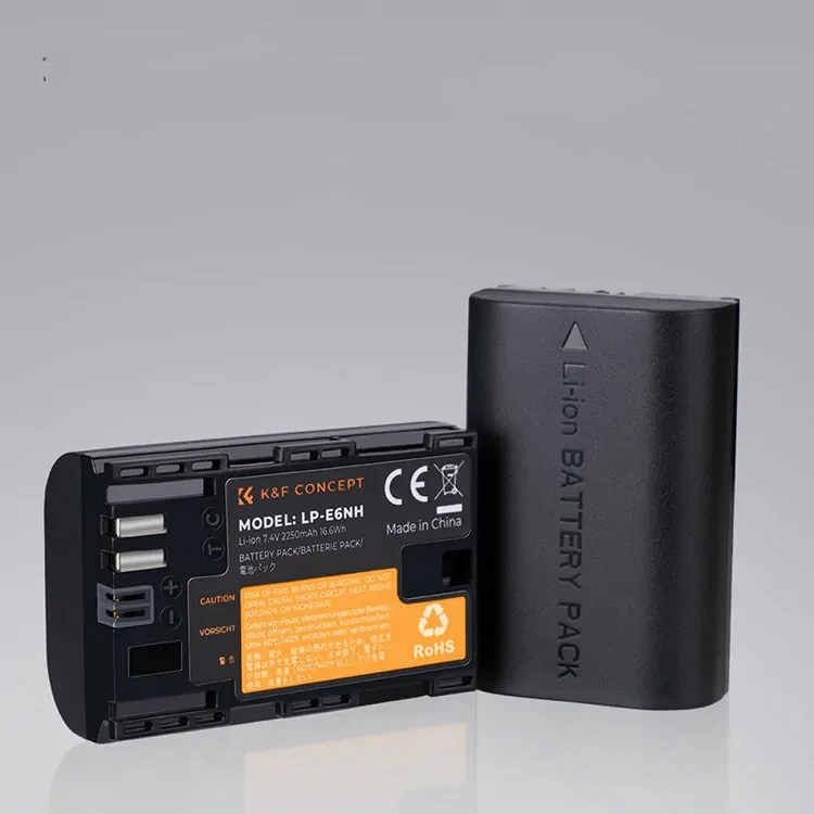 2 аккумулятора LP-E6NH + зарядное устройство K&F Concept KF28.0021 - фото 5 - id-p226743561