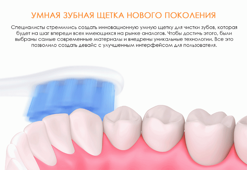 Электрическая зубная щетка Amazfit Oclean One Smart Sonic Белая - фото 9 - id-p226738600