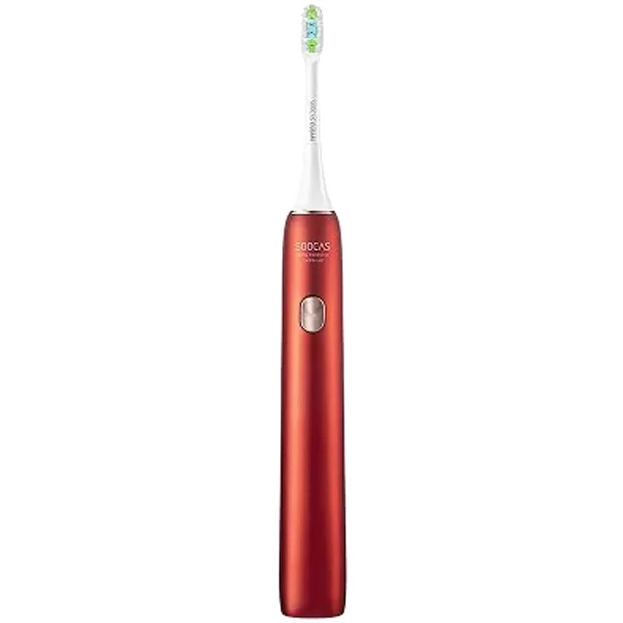 Электрическая зубная щетка Soocas Weeks X3U (в комплекте 2 доп. насадки) Красная - фото 4 - id-p226738605