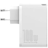 Сетевой адаптер Baseus GaN5 Pro C+U 100W Белый (+ кабель Type-C 1м)