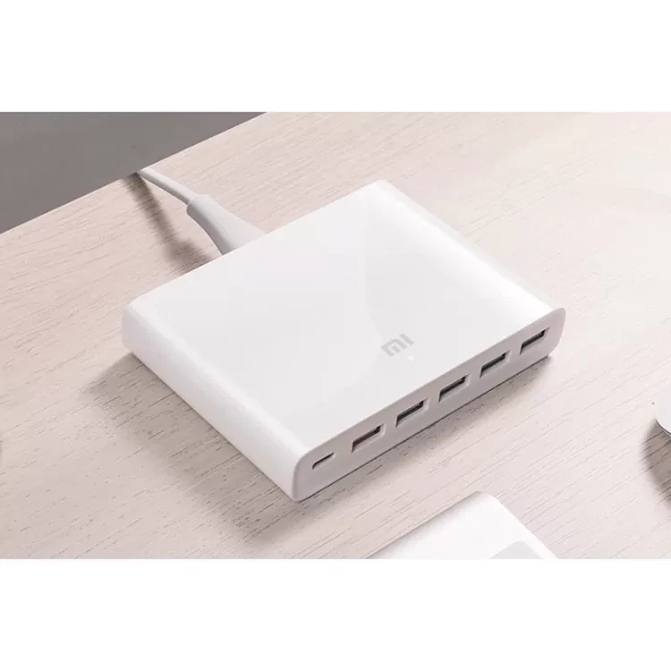 Зарядное устройство Xiaomi USB Charger 6 портов Белое - фото 3 - id-p226740724