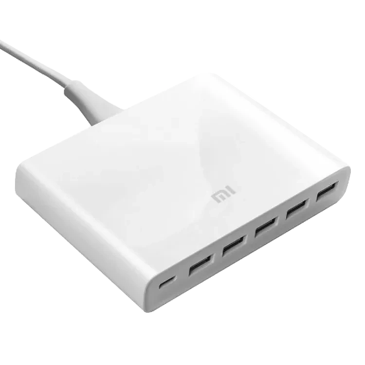 Зарядное устройство Xiaomi USB Charger 6 портов Белое - фото 4 - id-p226740724