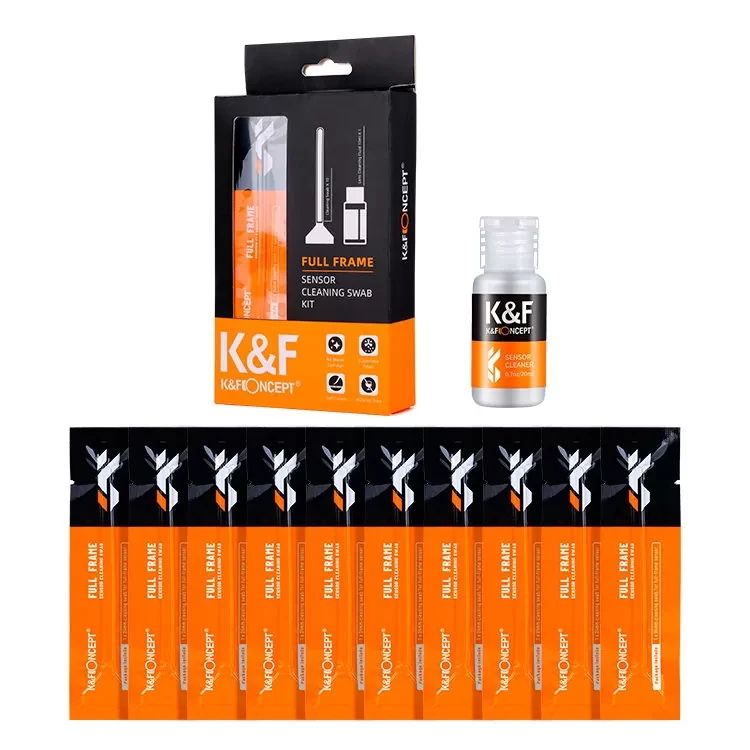 Набор для ухода за матрицей K&F Concept 24mm Full-Frame Sensor Cleaning Swab Kit - фото 2 - id-p226745729