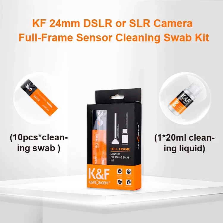 Набор для ухода за матрицей K&F Concept 24mm Full-Frame Sensor Cleaning Swab Kit - фото 4 - id-p226745729