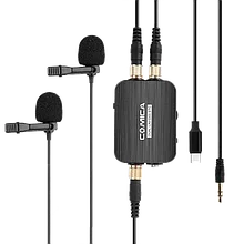 Микрофон петличный двойной CoMica DUAL.LAV CVM-D03 STC (Уцененный кат. А)