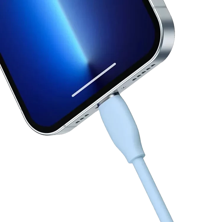 Кабель Baseus Jelly Liquid Type-C - Lightning 20W 2м Синий - фото 4 - id-p226740848