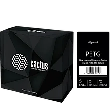 Пластик для 3D принтера Cactus PETG d1.75мм 0.75кг Чёрный
