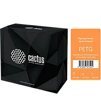 Пластик для 3D принтера Cactus PETG d1.75мм 0.75кг Оранжевый прозрачный