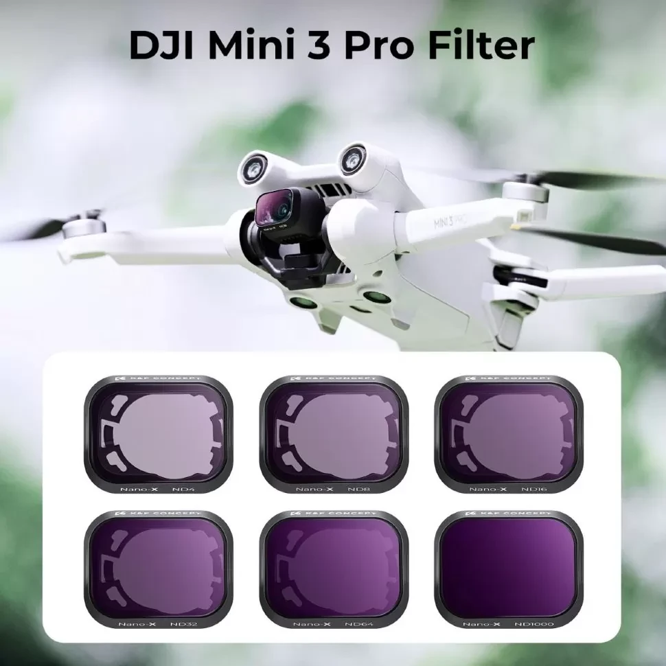 Комплект светофильтров K&F Concept для DJI Mini 3 Pro (6шт + подставка) - фото 3 - id-p226743909
