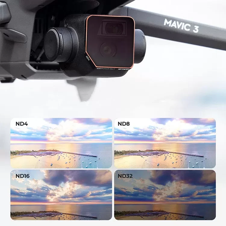 Комплект светофильтров K&F Concept Nano-X ND для DJI Mavic 3/Mavic 3 Cine (4шт) - фото 7 - id-p226743941