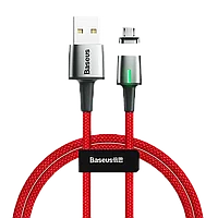 Кабель магнитный Baseus Zinc Magnetic micro USB 2.4A 1м Красный