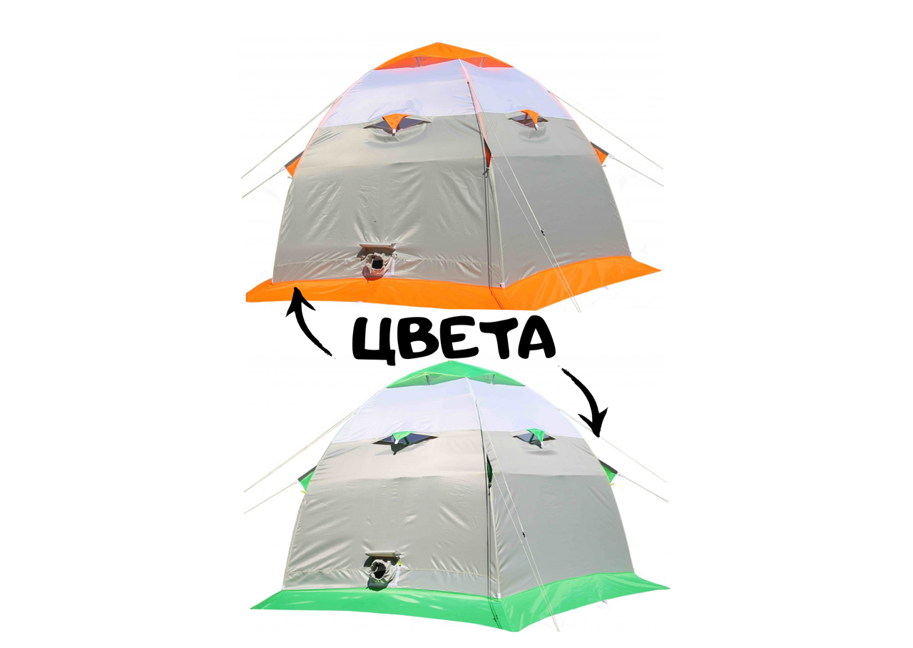 Палатка ЛОТОС 3 (оранжевый) - фото 3 - id-p111196644