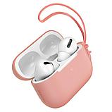 Чехол Baseus Let's Go Jelly Lanyard для AirPods Pro Зелёный (с зелёным ремешком), фото 8