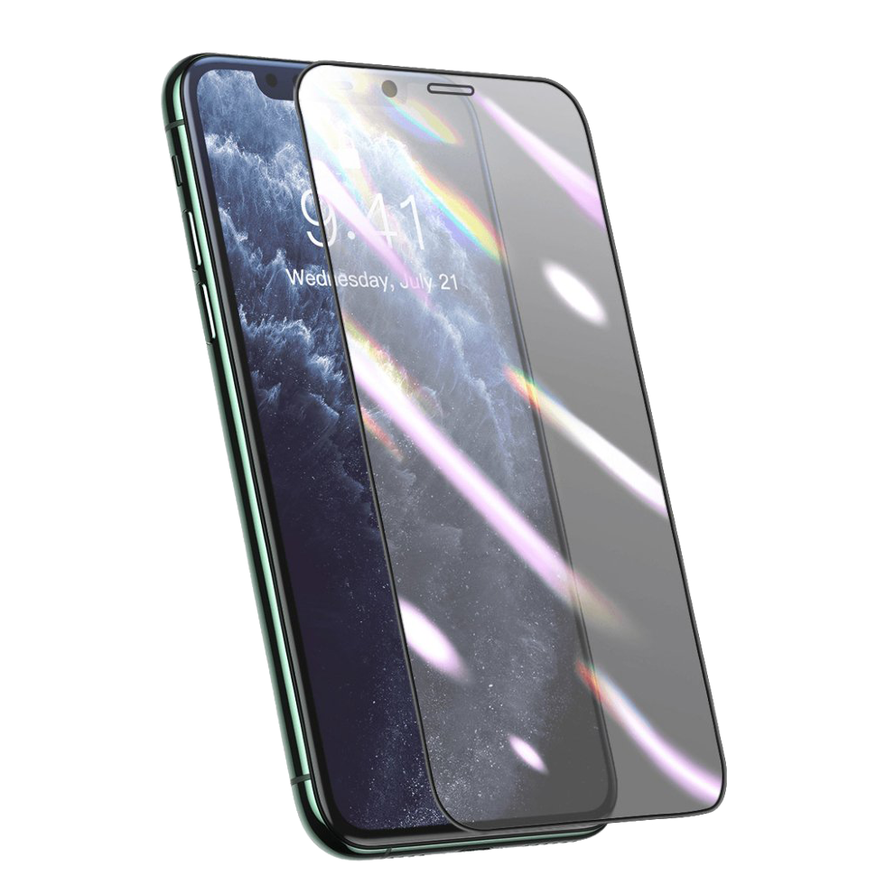 Пленка Baseus 0.25mm Full-screen для iPhone XS Max/11 Pro Max Чёрная - фото 1 - id-p226740018