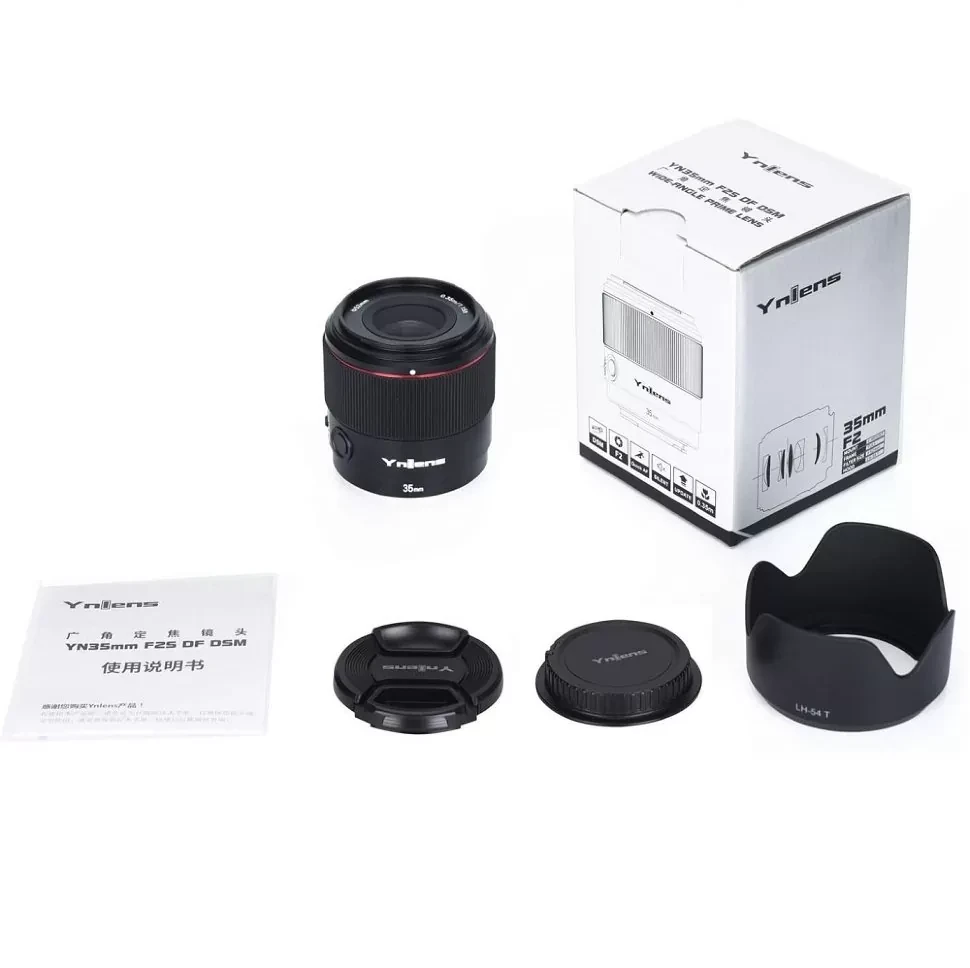 Объектив Yongnuo Ynlens 35mm F2S DF DSM E-mount - фото 6 - id-p226744989