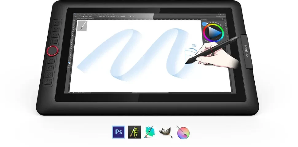 Графический планшет с экраном XPPen Artist 15.6PRO FHD IPS - фото 7 - id-p226742008