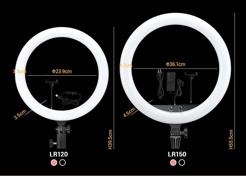 Осветитель кольцевой Godox LR150 LED Чёрный - фото 8 - id-p226745960