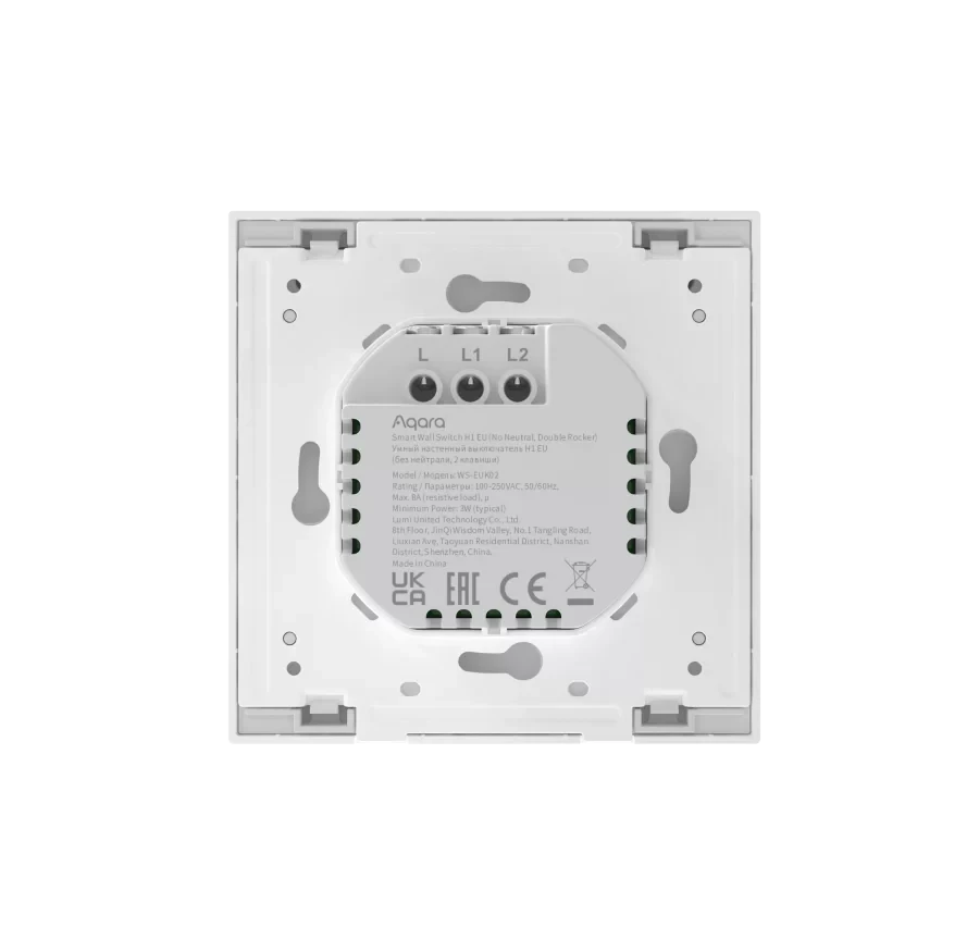 Выключатель одноклавишный Aqara Smart wall switch H1 (с нейтралью) RU - фото 2 - id-p226742024