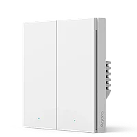 Выключатель двухклавишный Aqara Smart wall switch H1 (без нейтрали) RU