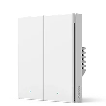 Выключатель двухклавишный Aqara Smart wall switch H1 (без нейтрали) RU