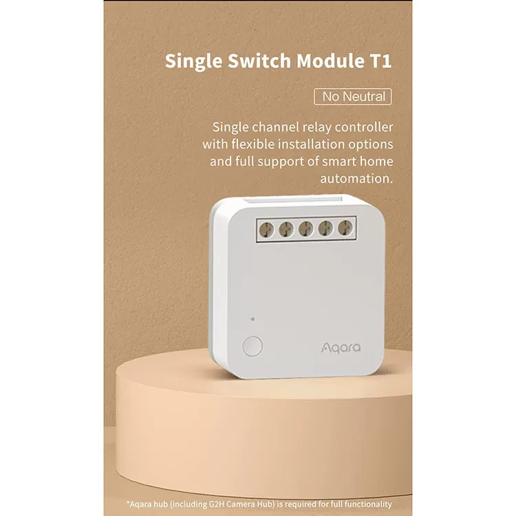 Реле одноканальное Aqara Single Switch Module T1 (с нейтралью) RU - фото 7 - id-p226742040