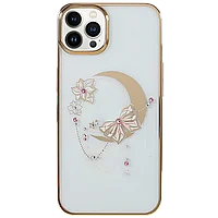 Чехол PQY Moon для iPhone 13 Pro Butterfly