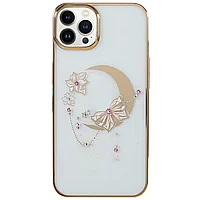 Чехол PQY Moon для iPhone 13 Pro Max Butterfly