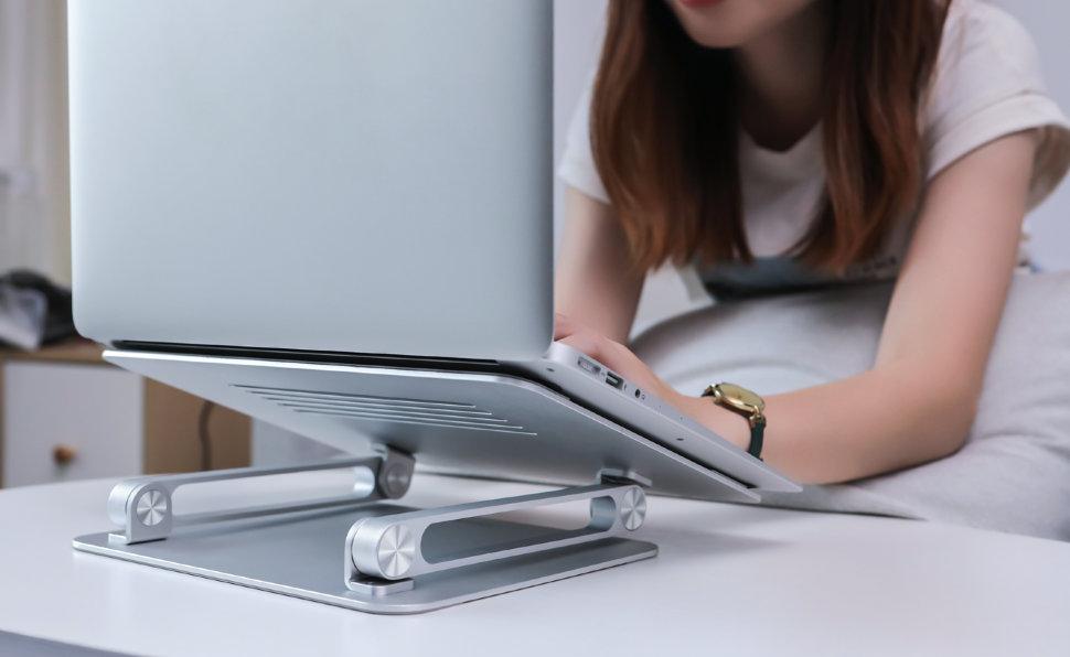 Подставка для ноутбука Nillkin ProDesk Adjustable Laptop Stand Серебро - фото 4 - id-p226740115