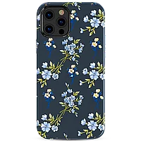 Чехол PQY Blossom для iPhone 12 Pro Max Синий