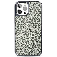 Чехол PQY Chameleon для iPhone 12/12 Pro Леопард (Серебро)