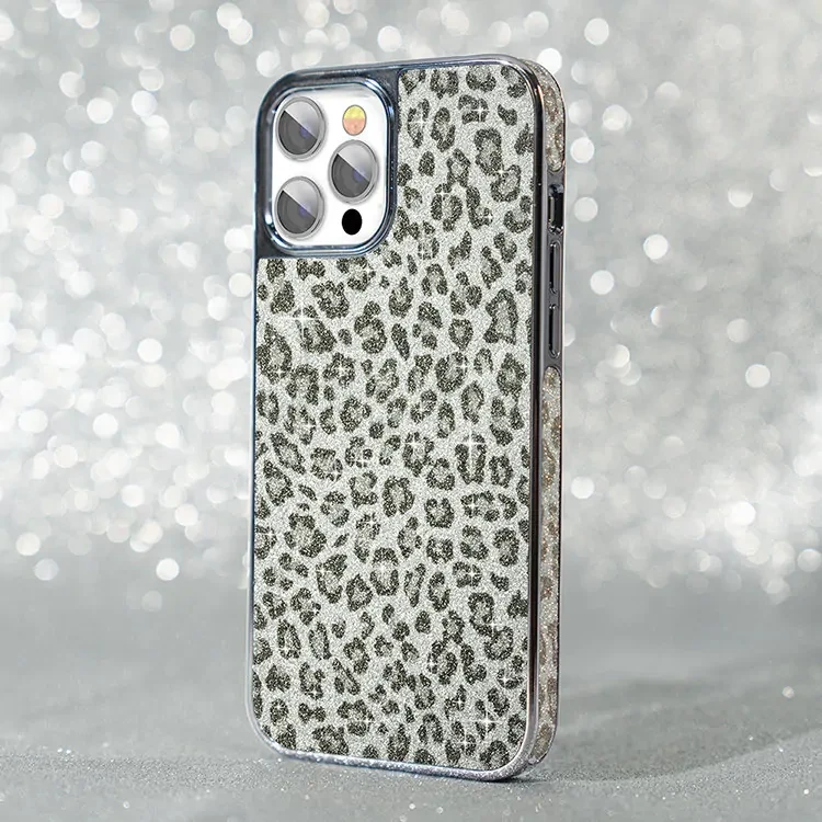 Чехол PQY Chameleon для iPhone 12/12 Pro Леопард (Серебро) - фото 2 - id-p226739139