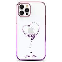 Чехол PQY Wish для iPhone 12/12 Pro Розовый и Фиолетовый