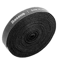 Лента для стяжки Baseus Colourful Circle Velcro strap 3м Чёрный
