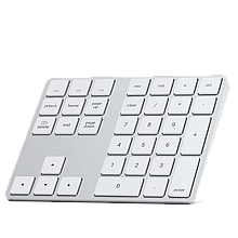 Беспроводной блок клавиатуры Satechi Aluminum Extended Keypad Серебряный