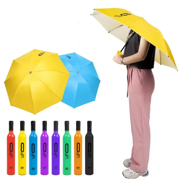Зонт в футляре-бутылке/Цвета в ассортименте - фото 3 - id-p226747815