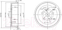 Тормозной барабан Patron PDR1182