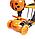 Детский самокат беговел " Божья коровка" SCOOTER 5в1  оранжевый  цвет, фото 4