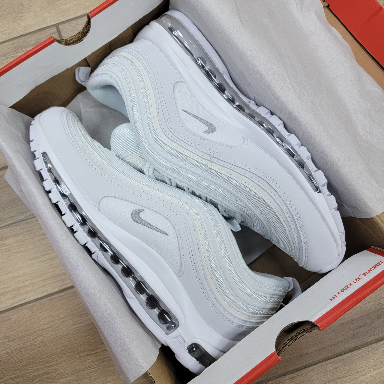 Кроссовки Nike Air Max 97 White - фото 7 - id-p81390722