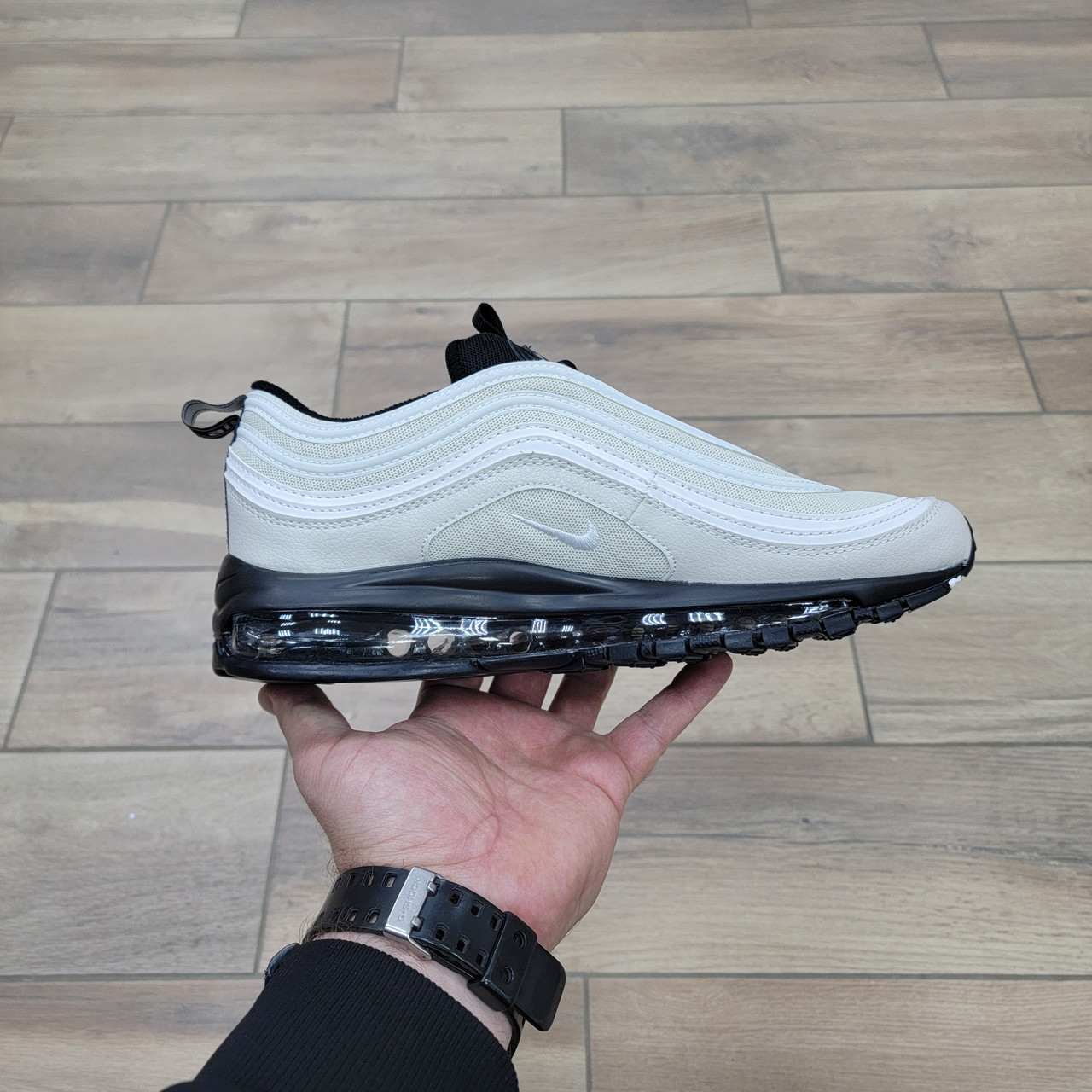 Кроссовки Nike Air Max 97 White Black - фото 2 - id-p92086381