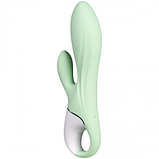 Расширяющийся смарт-вибратор с клиторальным стимулятором Satisfyer Air Pump Bunny 5+ зеленый, фото 6