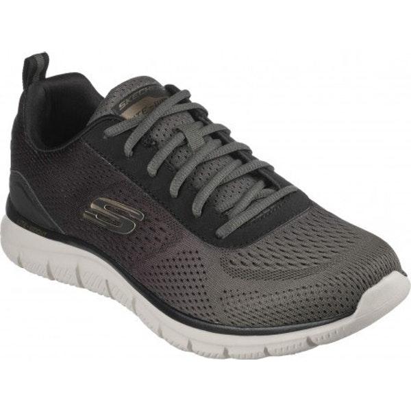 Кроссовки мужские для ходьбы Skechers TRACK оливковый\черный - фото 4 - id-p226752828