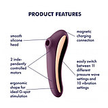 Вакуумно-волновой вибратор Satisfyer Dual Kiss фиолетовый, фото 7