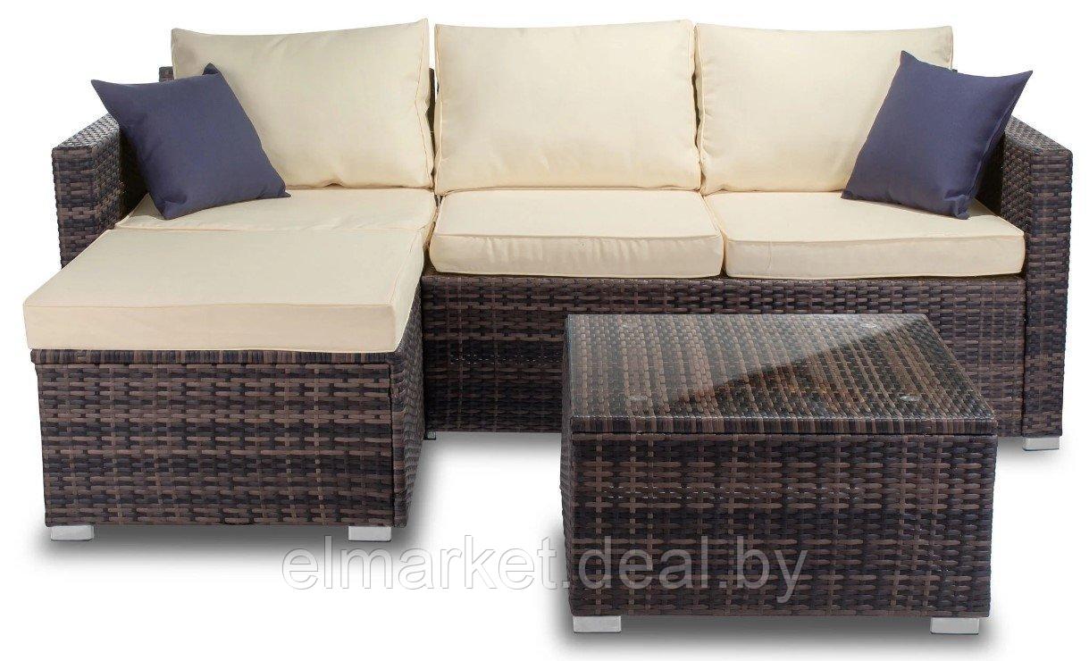 Комплект садовой мебели Fieldmann FDZN 6060-PR Sofie бежевый, коричневый, черный - фото 1 - id-p226753917