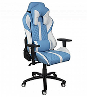 Кресло поворотное AksHome SPRINTER ECO, голубой/белый