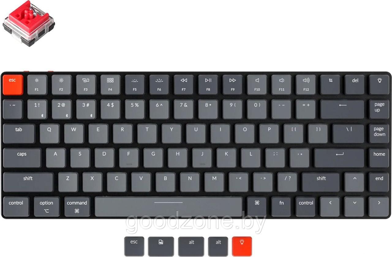 Клавиатура Keychron K3 V2 White LED K3-D1-RU (Keychron Low Profile Optical Red) - фото 1 - id-p226754635