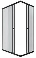 Душевой уголок Triton Вента Блэк А1 120x80 стекла прозрачные / профиль черный / без поддона