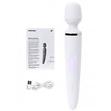 Вибромассажер перезаряжаемый Satisfyer Wand-er Woman белый, фото 9