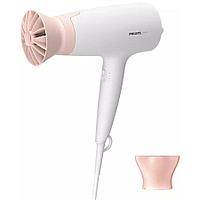 PHILIPS BHD300/10 Фен,1600 Вт, 3 режима, насадка ThermoProtect, концентратор, шнур 1,8 м. Цвет: белый с