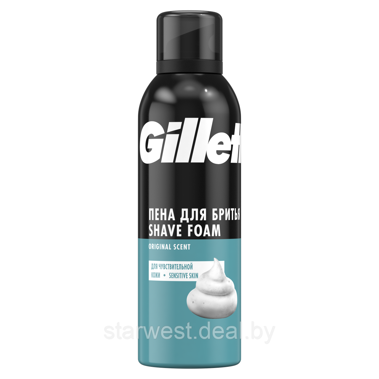 Gillette Regular Sensitive 200 мл Пена для бритья для чувствительной кожи - фото 2 - id-p134012165